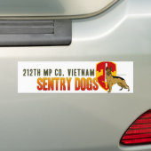 212th Parlamentarier Co. Vietnam - Wache-Hunde Autoaufkleber (Auf Auto)