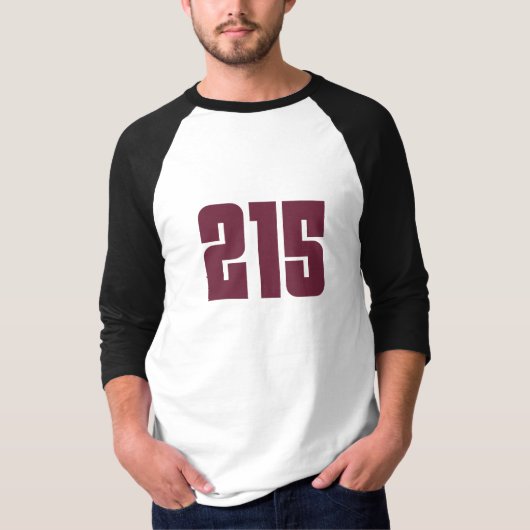 215 Philly Area Code T-Shirt (Vorderseite)