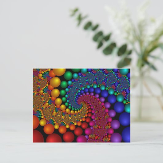 216 Fraktal Postkarte (Stehend Vorderseite)