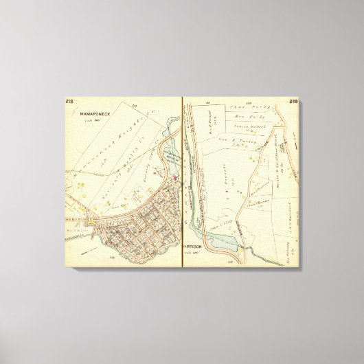 218219 Mamaroneck, Harrison Leinwanddruck (Vorderseite)