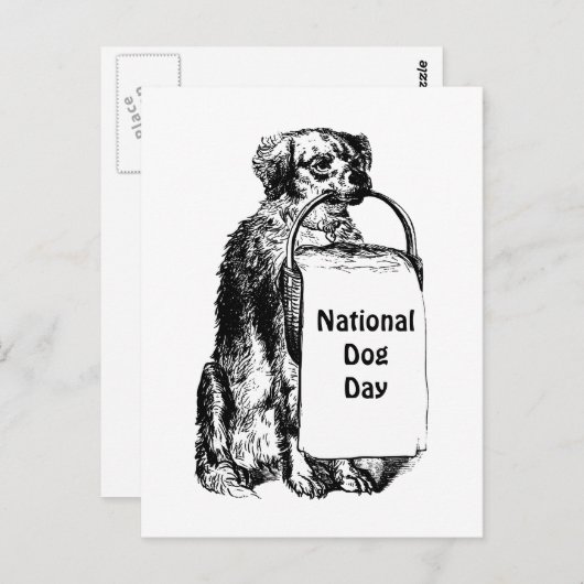 21.09-27 Nationale Hundeschwoche Postkarte (Vorne/Hinten)