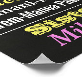 21. 16. Geburtstagsparty - Tafelschild mit Plakat (Ecke)