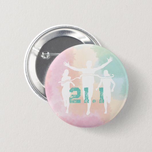 21.1 Marathon-Runner-Geschenk Button (Vorne & Hinten)