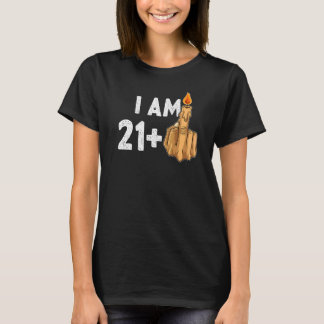 21+1 Middle Finger 22. Geburtstag Provokativ T-Shirt