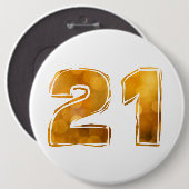 21 21st Geburtstag Button (Vorne & Hinten)