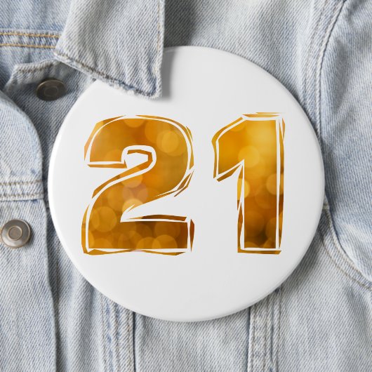 21 21st Geburtstag Button (Beispiel)