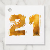 21 21st Geburtstag Geschenkanhänger (Vorderseite)