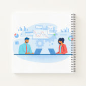 21,6 cm x 21,6 cm Spiralnotizblock Notizblock (Rückseite)