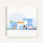 21,6 cm x 21,6 cm Spiralnotizblock Notizblock (Vorderseite)