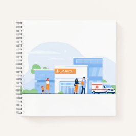 21,6 cm x 21,6 cm Spiralnotizblock Notizblock