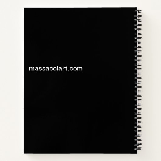 21,6 cm x 28 cm Spiralnotizblock Notizbuch (Rückseite)