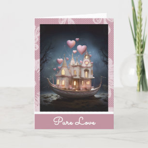 *~* 21 AP51 Liebe Boat Hearts Romantisches Valenti Feiertagskarte