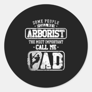 21.Arborist für einen Baumtrimmer Runder Aufkleber