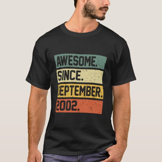 21 Awesome Since September 2002 T-Shirt (Vorderseite)