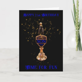 21. BIERPUMP BIRTHDAY GREETING CARD KARTE