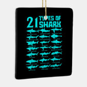 21 Biologische Geschenke für Haiarten Keramikornament (Rechts)