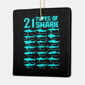 21 Biologische Geschenke für Haiarten Keramikornament (Links)