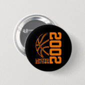 21. BIRTHDAY BASKETBALL LIMITED EDITION 2002 BUTTON (Vorne & Hinten)