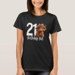 21. Birthday Highland Cow Party Girl Daughter Twe T-Shirt<br><div class="desc">21. Birthday Highland Party Girl Daughter 21 21</div>