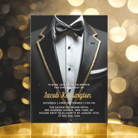 21. Black and Gold Tuxedo Geburtstagsveranstaltung