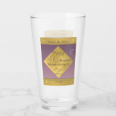 21. Brass & Iolite Hochzeitstag Glas (Rückseite)