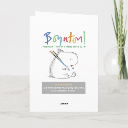 21-BUN SALUTE Boynton Karte (Rückseite)