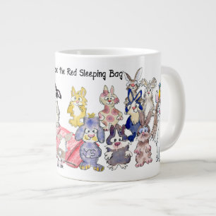 21 Cartoon-Häschen-Kaninchen-Schlafsack BunnyRoo Jumbo-Tasse