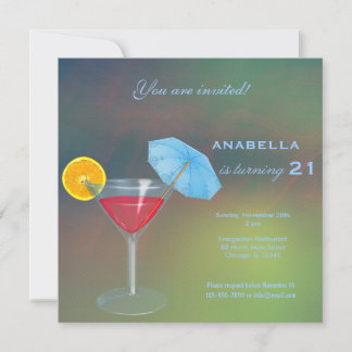 21. Cocktail Einladung zum Geburtstag