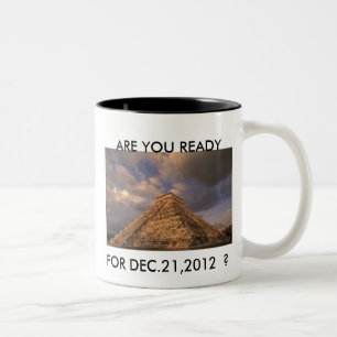 21. Dezember 2012 Tag- des Jüngsten GerichtsTasse Zweifarbige Tasse