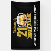 21 & DURSTIG-21. GEBURTSTAG BANNER (Vertikal)