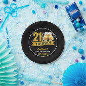 21 & DURSTIG-21. GEBURTSTAG PAPPTELLER (Party)