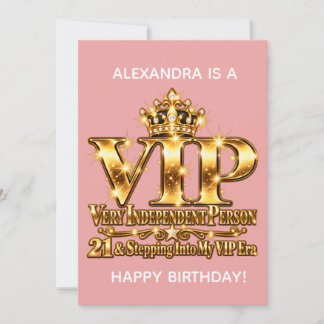 21 & Eintritt in meine VIP-Ära Einladung