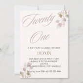 "21 & Fabulous: Geburtstagsbash" Einladung (Vorderseite)