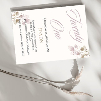 "21 & Fabulous: Geburtstagsbash" Einladung