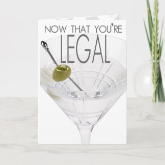 21. Fake Identifikation. Geburtstags-Karte Karte