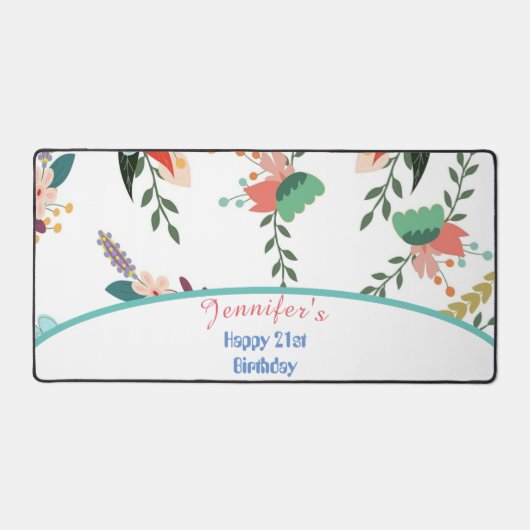 21. farbenfrohe Blumengeschenke Geburtstag Schreibtischunterlage (Vorderseite)