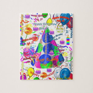 21. Februar, 21. Geburtstag des Jigsaw Puzzle