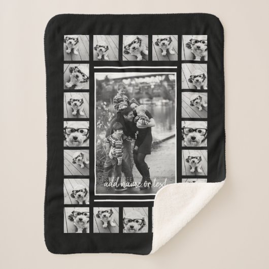 21 Foto Collage and Dot Pattern - KANN FARBE bearb Sherpadecke (Vorderseite)