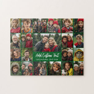 21-Foto-Collage-Raster mit 2 Textfeldern - Puzzle