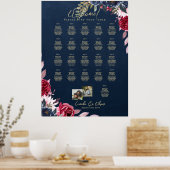 21 Foto für Tischsitze Begrüßungsnamen Hochzeit Poster (Küche)