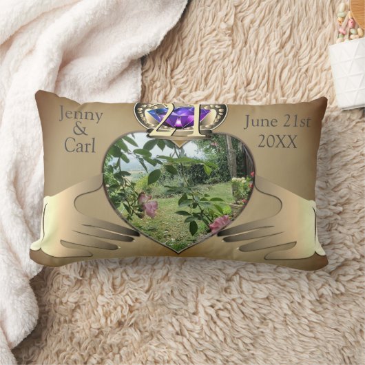 21. Foto Hochzeit Lendenkissen (Decke)