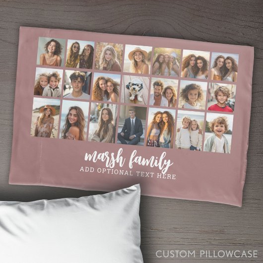 21 FotoCollage - 3 Zeilen 7 Spalten Kissenbezug