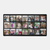 21 FotoCollage - 3 Zeilen 7 Spalten - schwarz Schreibtischunterlage (Vorderseite)