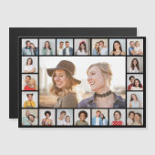 21 Fotocollage bearbeitbare farbige Magnetkarte (Vorne/Hinten)