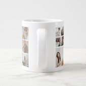 21 FotoCollage Family Personalisiert Jumbo-Tasse (Rückseite)