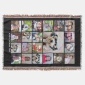 21 FotoCollage - Gitter mit Extratext - schwarz Decke (Vorderseite)