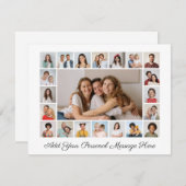 21 Fotocollage Ihre eigene Grußkarte hinzufügen (Vorne/Hinten)