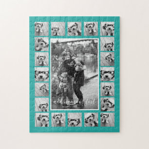 21 Fotocollage und Text - Farbe kann bearbeitet we Puzzle
