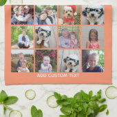 21 Fotomaterial - Gitter mit zusätzlichem Text - K Geschirrtuch (Gefaltet)