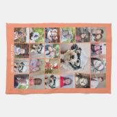 21 Fotomaterial - Gitter mit zusätzlichem Text - K Geschirrtuch (Horizontal)